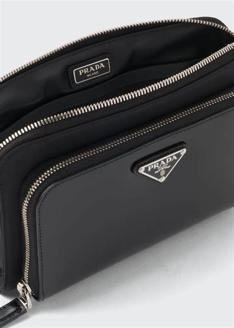 men prada crossbody|Prada men's crossbody wallet.